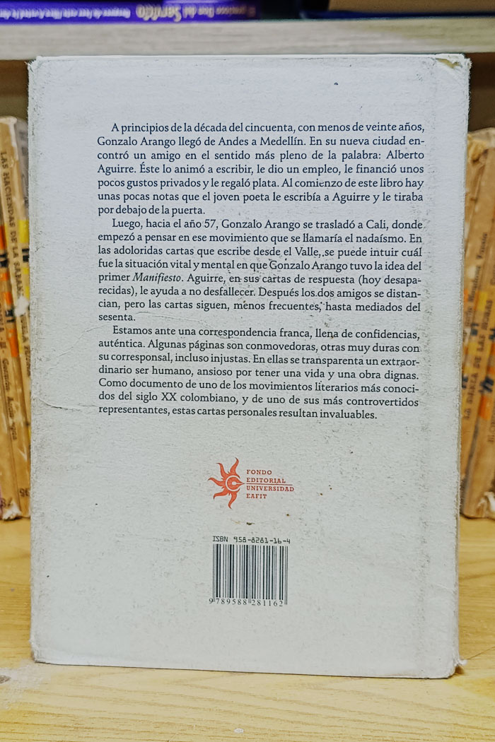 Cartas a Aguirre libro de Gonzalo Arango