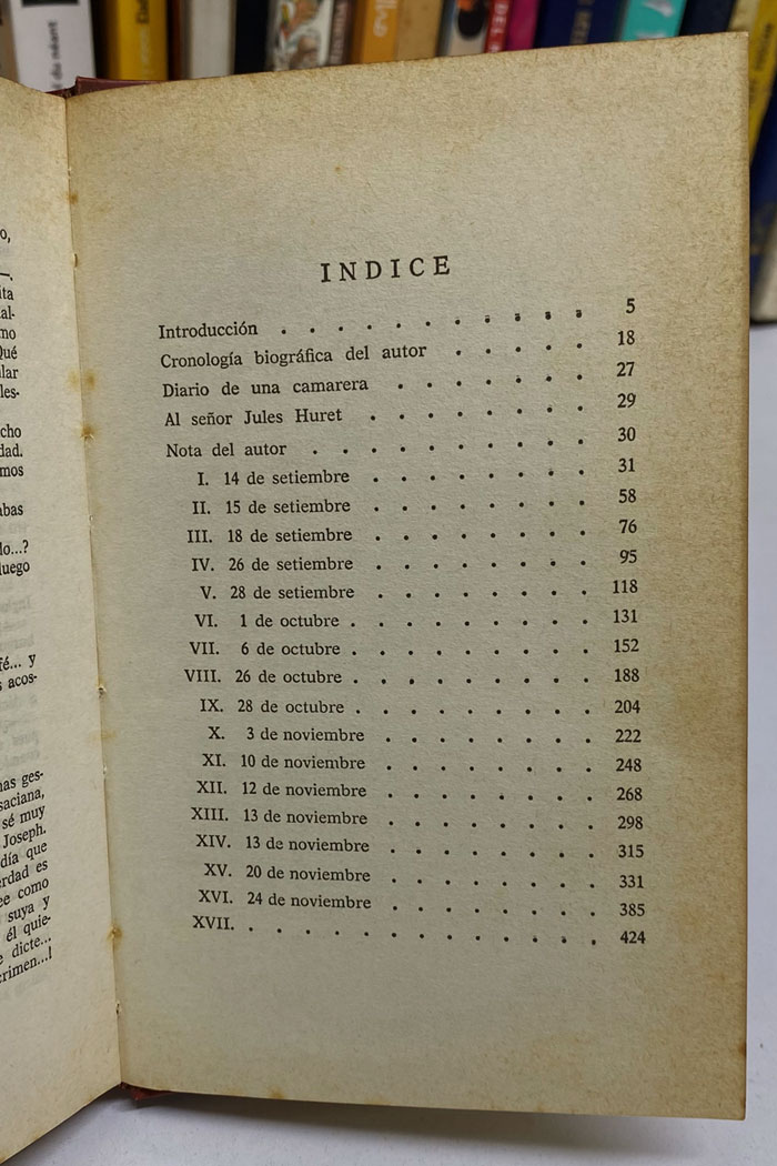 Diario de una camarera Novela de Octave Mirbeau