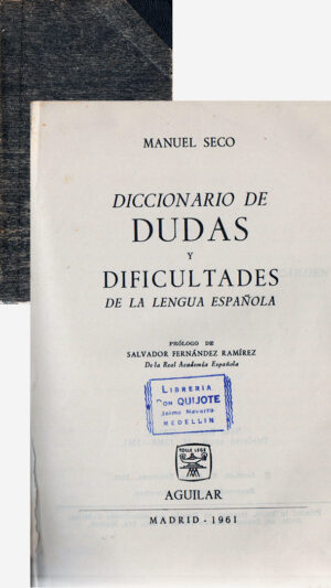 Diccionario de dudas y dificultades de la lengua española