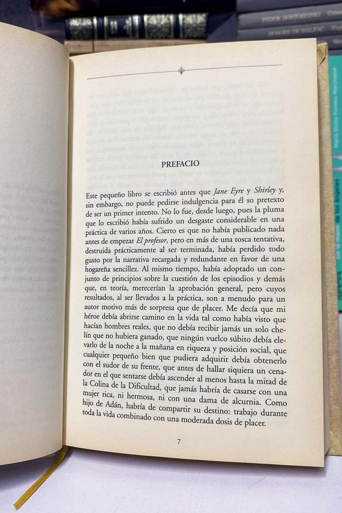 El profesor libro de Charlotte Brontë