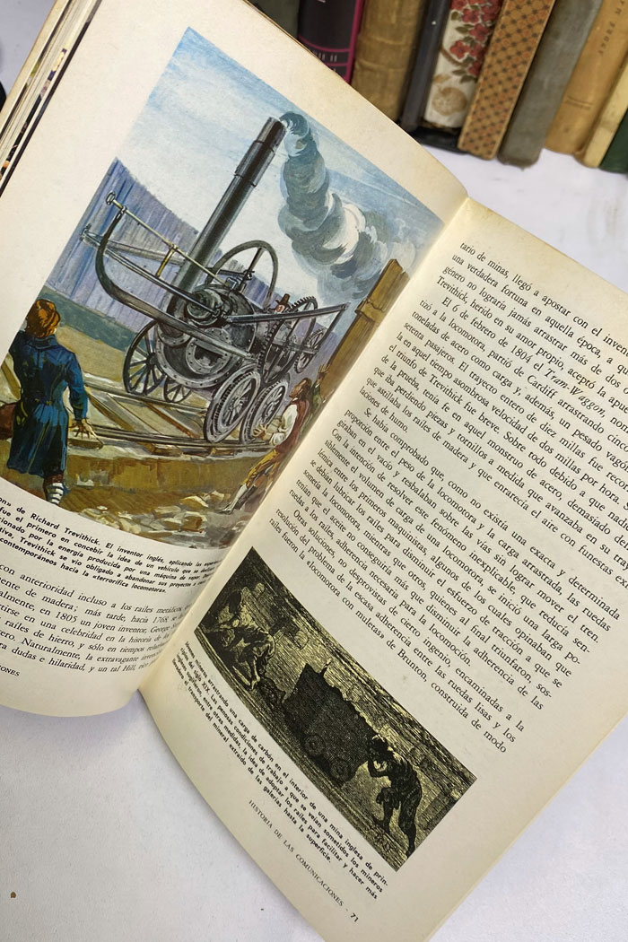 Historia de las comunicaciones. Transportes terrestres libro de J.K. Bridges