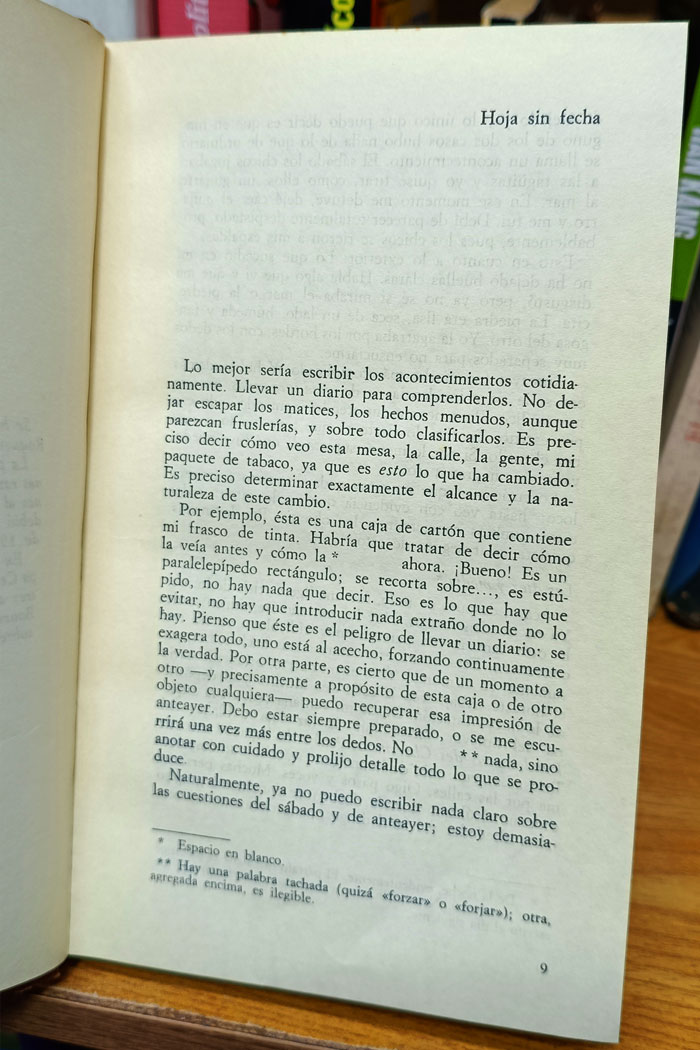 La náusea Novela de Jean-Paul Sartre