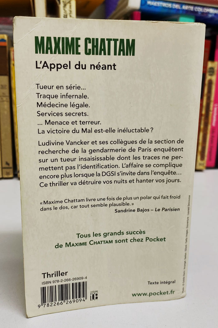 L'Appel du néant Libro de Maxime Chattam