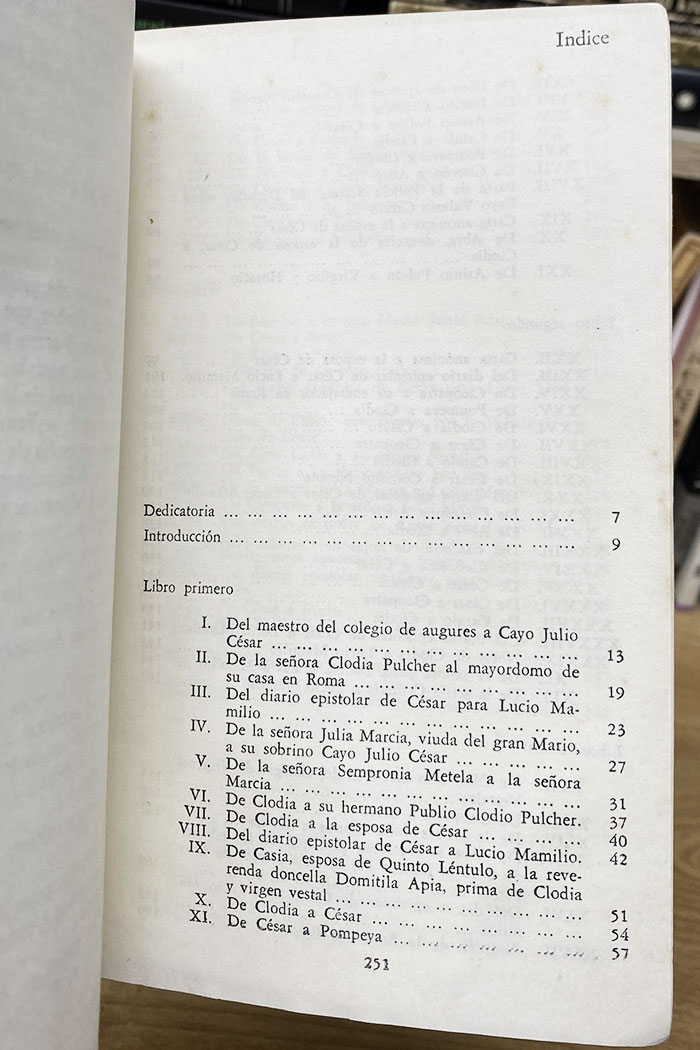 Los Idus de Marzo Novela de Thornton Wilder