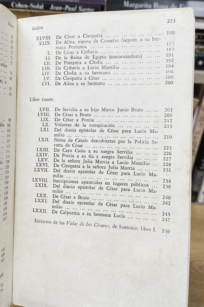 Los Idus de Marzo Novela de Thornton Wilder