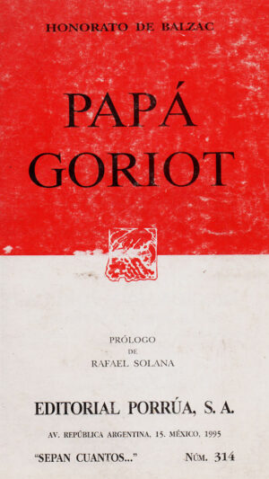 Papá Goriot Novela de Honoré de Balzac