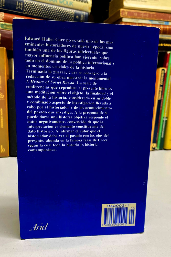 ¿Qué es la Historia? Libro de Edward Hallett Carr