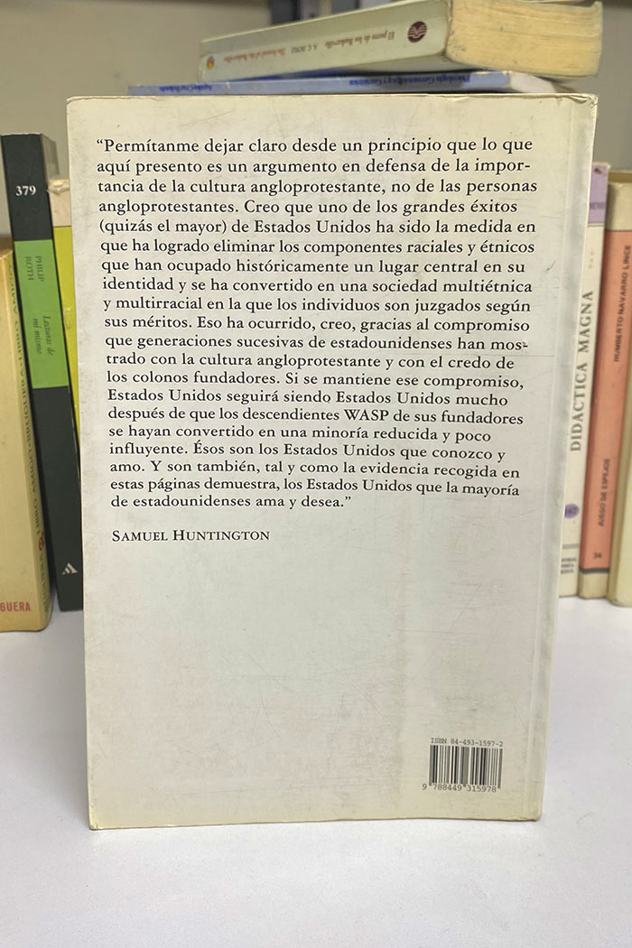 Quienes Somos? Libro de Samuel P. Huntington