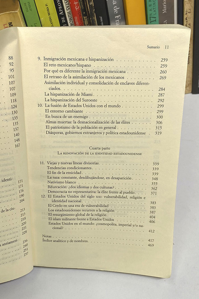 Quienes Somos? Libro de Samuel P. Huntington