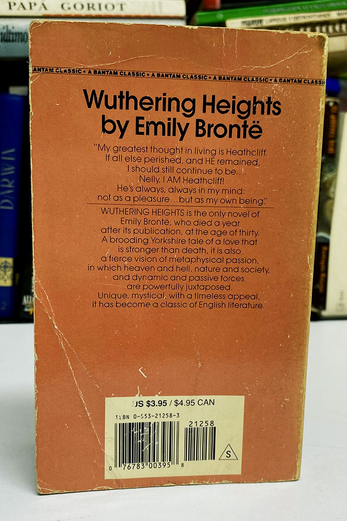 Wuthering Heights novela de Emily Brontë