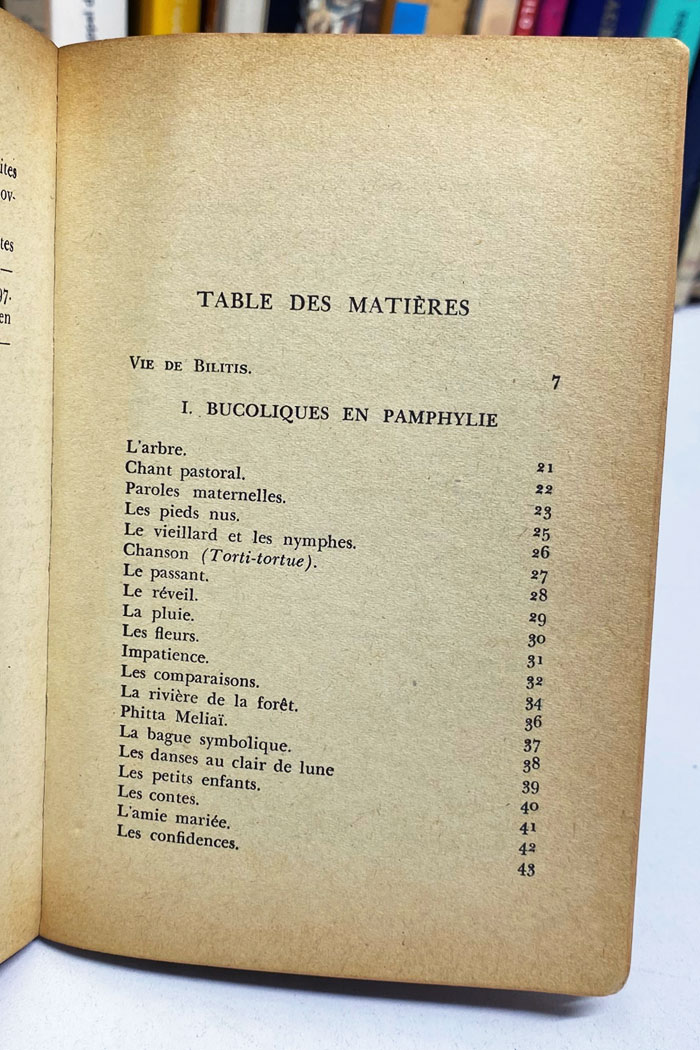 Les chansons de Bilitis poèmes érotiques de Pierre Louÿs