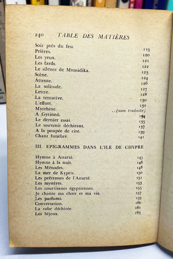 Les chansons de Bilitis poèmes érotiques de Pierre Louÿs