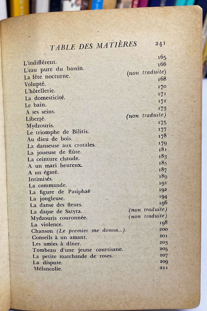 Les chansons de Bilitis poèmes érotiques de Pierre Louÿs