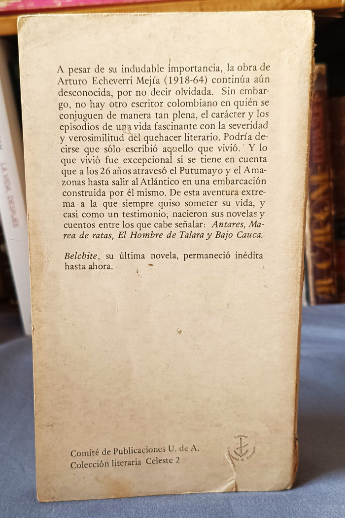 Belchite Libro de Arturo Echeverri Mejía